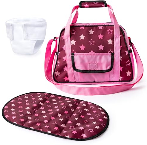Bayer Design 69023AA Bolso Cambiador para muñecas, Cambiador, pañal muñeco, Accesorios para muñecas