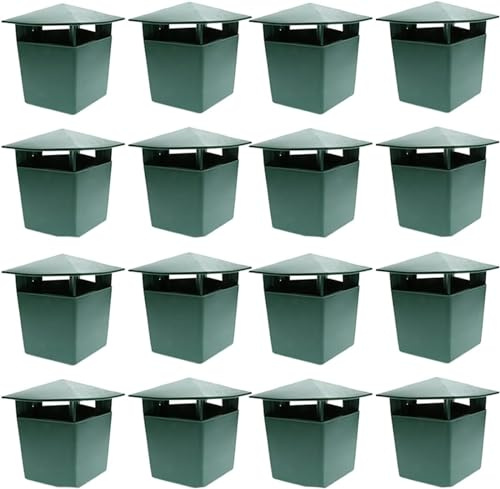 Juego de 16 trampas para caracoles respetuosos con el medio ambiente, anti babosas y caracoles granulados azules, trampa para babosas, caracoles sin peligro para niños y animales domésticos,