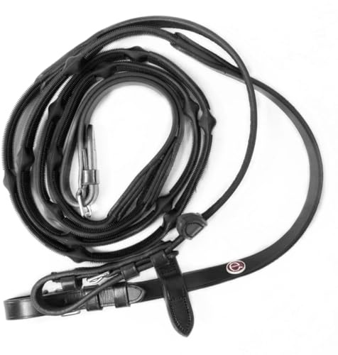 e EQUITYUM Redini Cuoio E Gomma Padded, Design Italiano, Comode e Efficienti (Nero, Full)