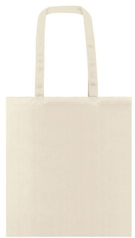 Genérico Bolsas de algodón reutilizables, 41 x 37 cm, lote de 20 unidades, asas largas, 140 g, ideales para compras, manualidades, comercios, promociones