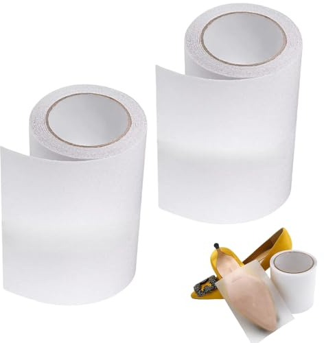 2 Pièces Bande Antidérapante Adhésive Transparent 15 cm x 5 m, Griptape Antidérapante Escaliers, Ruban Autocollant Anti-dérapante, Ruban Autocollant pour Intérieur et Extérieur, Escaliers, Marches