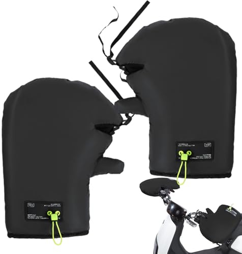 Gants de moto imperméables et indéchirables avec poignée de guidon pour homme avec protection multifonction pour l'hiver, le froid, le travail, la course à pied, le vélo, l'équitation, le cyclisme ou
