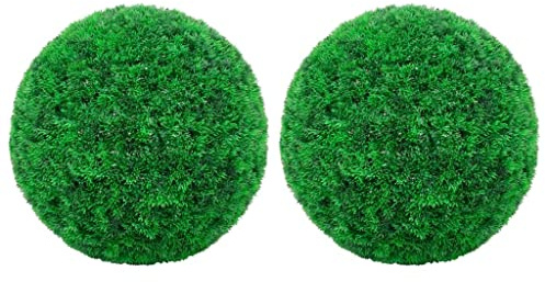 Genérico Bolas de boj Artificial 2 Unidades 52 cm,Casa y jardín,Decoración,Flora artificial-315482