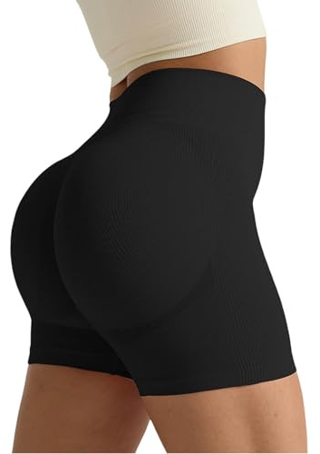 Pantaloncini Palestra Donna Leggins Corti a Vita Alta Butt Lift Pantaloni Corti Sportivi Push Up Scrunch Shorts Leggins Donna Pantaloncini Fitness per Il Sollevamento dei Fianchi da Ciclista 2026