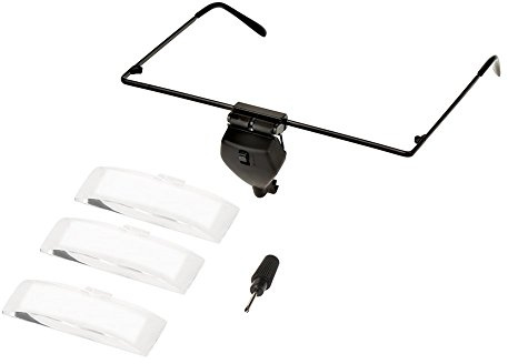 Lenti a LED per ingrandimento, Portatili con ingrandimento multiplo, Lente da lettura per occhiali, for adulti professionisti lettori creatori manuali