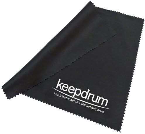 keepdrum mikrofiberduk rengöringsduk glasögonputsduk 20 x 20 cm svart