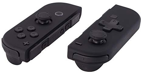 eXtremeRate Boutons pour Nintendo Switch/OLED Manette,Accessoires de Gâchette L R ZL ZR SR SL et ABXY Interchangeables,Noir Dpad Version-sans Joycon