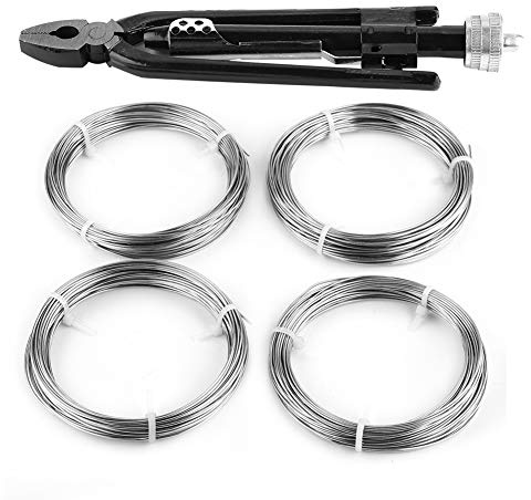 Cocoarm Pince à fil de 6 pouces Pince à fil de fusible Pince à fil de sécurité Twisting Pince Twister Locking en acier au carbone avec fil