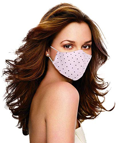 3 máscaras protectoras de tela ajustables, lavables, reutilizables, con bolsillo para filtro de polvo, máscara facial de algodón de 3 capas, lavable a máquina para mujeres, estampado estrellado