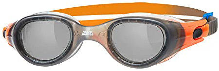 Zoggs Phoenix Uni-Sex Adult Goggles, UV Protection Swim Goggles, Quick Adjust Swim Goggle Straps, Comfort Swimming Goggle face-contoured fit, Fog Free Swim Goggle Lenses, Smoke Tinted