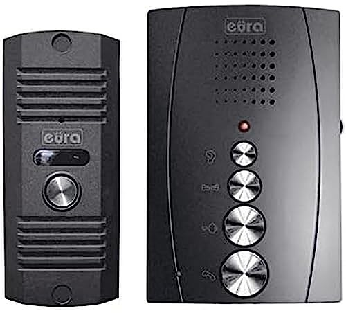 EURA Türsprechanlage Gegensprechanlage Eura Adp-12A3 Invito Graphit Freisprechstelle 4 Draht