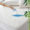 GRT Protège Matelas 90x200 cm Fibre de Bambou, Alèse Certifié Oeko-TEX, Surmatelas Imperméable Respirant,Bonnet jusqu'à 40cm avec Élasticité Tout Autour