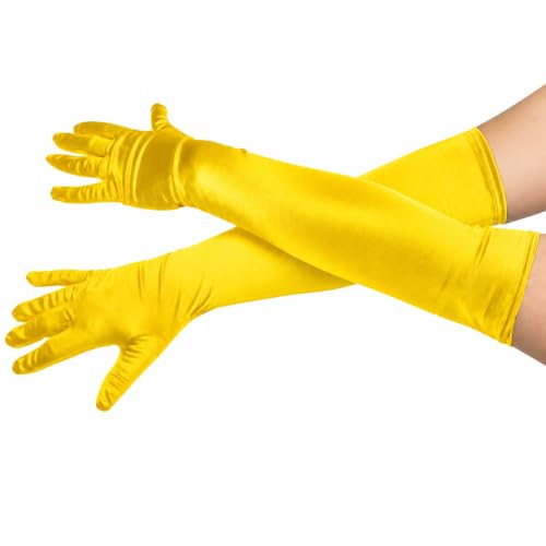 jokeshop Ladies Long Satin Gloves Opera Evening Princess 1920's Party Fancy Dress Prom