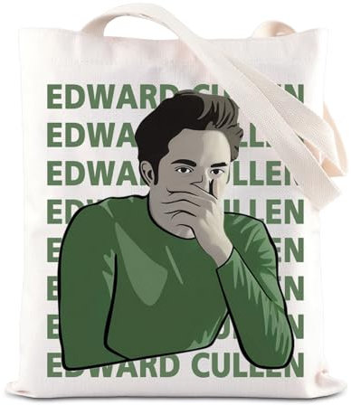 Twilight Movie Merchandise Tote Bag Vampire Movie Lovers Gift Forks Washington Gift Edward Cullen Character Shoulder Bag For Fans, Edward Tragetasche, 35*40cm