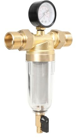 LALABU Wasserfilter Rückspülfilter Filter, 1/DN25 Wiederverwendbarer Spin-Down-Sedimentwasserfilter, Vorfilter für Brunnenwasserschlauch