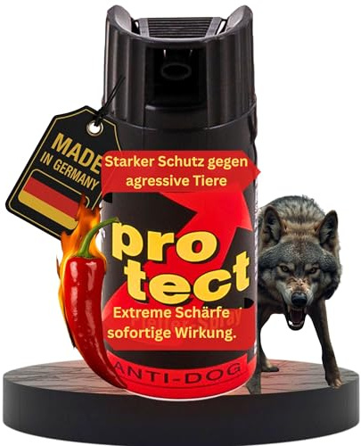 Pfefferspray 40 ml Breitstrahl [ideal für Alltag & Reisen] Windfestes Tierabwehrspray & Selbstverteidigung legal, perfekt für Outdoor, Spaziergänge & Sport – Abwehrspray mit 5 m Reichweite & 0,66% OC