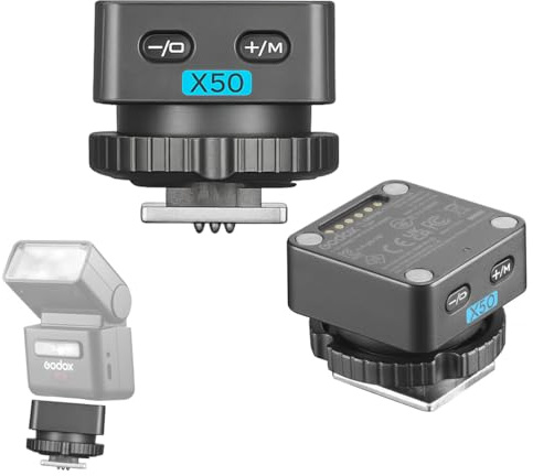 Godox X5O Déclencheur Flash sans Fil TTL pour Olympus & Panasonic, Émetteur Flash 2,4 GHz pour iT32 Mini Flash, Déclencheur Griffe Porte-Accessoire avec Support HSS