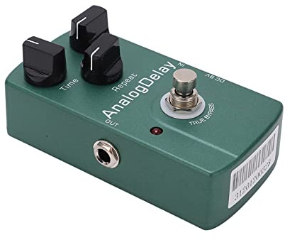 Pedal de Guitarra eléctrica con retardo analógico, Pedales monobloque True Bypass, Metal Verde