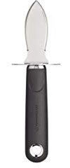 MasterClass Coltello per Ostriche con Impugnatura Morbida, Acciaio Inox, 18 cm
