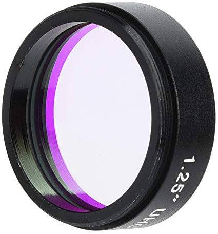 VBESTLIFE 1,25 Zoll 31,7 mm Astronomisches Teleskop-Objektivfilter, tragbares UHC-Filter-Objektiv zur Verhinderung der Lichtverschmutzung für astronomische Teleskop-Monokular-Okularlinsen