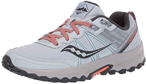 Saucony Women's Excursion TR14 Trail Running Shoe, Sky/Coral, 9