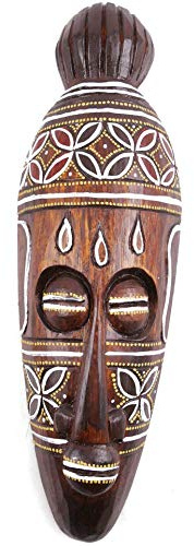 Coco Papaya Liten 30 cm handsnidad trämask