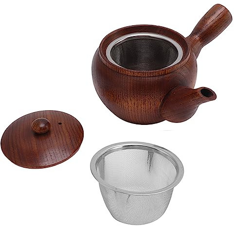 Theiere Fonte, Theiere Japonaise, Théière en Bois Léger de Traditionnel Prépare Une Tasse de Thé Parfaite Théière Avec Infuseur Service À Thé Japonais