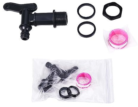 Yesmin Plastic Snap-Fit Water Butt Rain Barrel Tap,Using 3/4 Threaded Water Docking Tank Hose Accessories,For Household Garden Rainwater Collection Bucket Faucets
