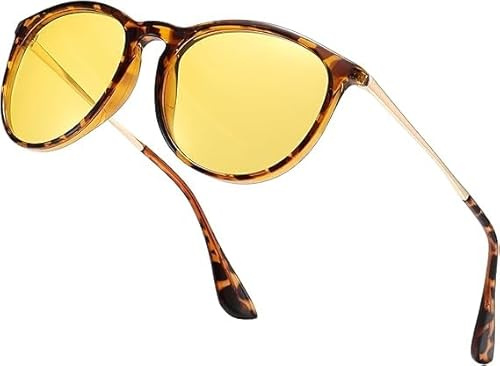 D Lolylad Night Driving Glasses for Women, Polarised Night Vision Glasses