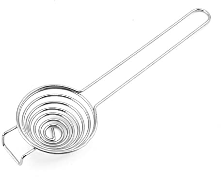 Vdaxvme Separatore di uova tuorlo bianco in acciaio inox tuorlo setacciatura filtro divisore strumento da cucina per cuocere cucchiaio uovo