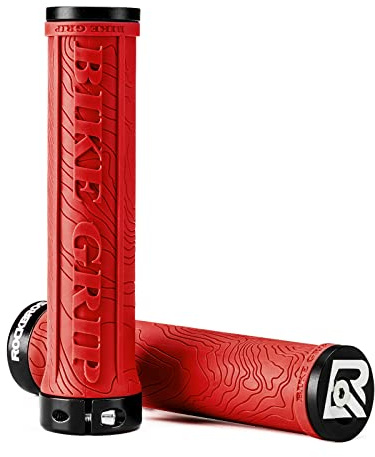 ROCKBROS Bike Handlebar Grips Single Lock-On, Rubber Aluminium Alloy