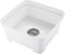 Minky Washing Up Bowl with Sink Plug Strainer, Multipurpose Square Basin, White, 11L, UK Made
