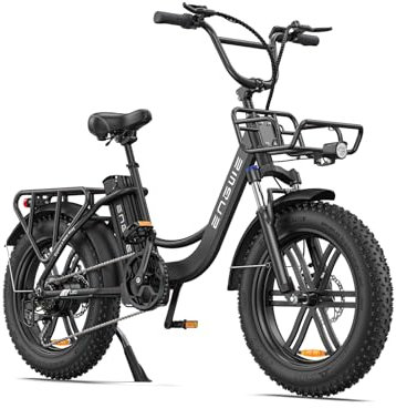 ENGWE E Bike Herren Elektrofahrräder-Ebike mit 48V 13Ah Batterie, E Bike 20 * 4.0 Zoll, E-Bike 7-Gang Getriebe mit LCD-Display, E Bike 250W Motor & 25km/h, Reichweite bis zu 150km L20/L20 Boost