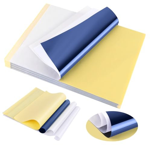MXTIMWAN 50 Blatt Tattoo Transferpapier Papier, 30 * 21cm A4 Tattoo Thermoschablonenpapier Transferfolie Papier Stencil Papier Transferpapier Tätowierungen Graphitpapier (B)