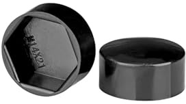 Écrou Hexagonal à tête plate, capuchon de protection en plastique, vis hexagonale externe décorative(White,20pcs 10X8XM6)