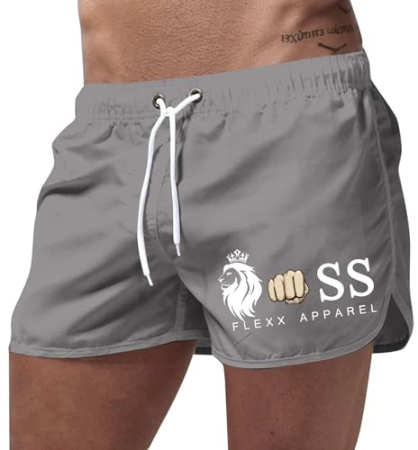 Costume Uomo Mare Lungo, Boxer Mare Uomo Pantaloncino Hawaiana Costumi da Bagno Uomo Mare Surf Hawaii Stampato con Taschino Regolabili con Coulisse per Il Tempo Libero, per Sport Acquatici