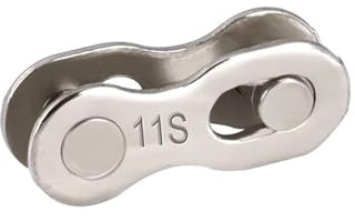Snabbkoppling för cykelkedja, 2 par cykelkedja masterlänkar for 6-12 hastighetscyklar i flerfärgad(11 Speed Silver)