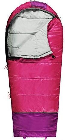 REDCAMP Mumienschlafsack Schlafsack für Kinder Mädchen Jungen, 3-4 Jahreszeiten Kinderschlafsack für Camping Outdoor Wandern Rucksackwandern, Rosa 2.4 Pfund Füllung