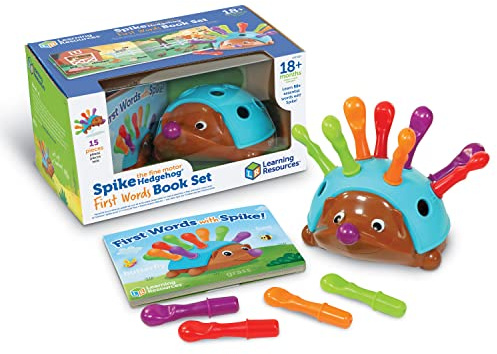 Learning Resources Spike the Fine Motor Hedgehog First Words - Toddler Activity Toys, Preschool Fine Motor Skills, Age 18 Months+