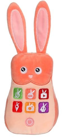 GIPSY TOYS - Sound Lapiphone 12 cm - orange - Plüsch für Kinder - in 4 Farben erhältlich - 071587