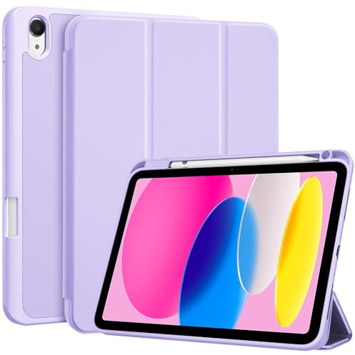 ProCase Funda con Porta Lápiz iPad A16 11ª/10ª Gen 2025/2022 –Púrpura