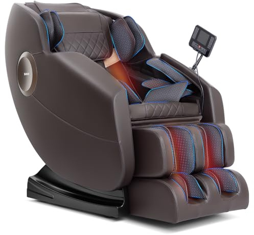 Massage Chair, Zero Gravity Full Body Massage Chair, Shiatsu Recliner with 14 Massage Points, Lumbar & Calf Heating, 20 Auto Modes, Spacious Massage Area, Bluetooth Speaker, Touch Screen Controller