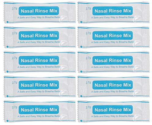 TOBBOMEY 40piezas Sobres De Limpiadoras Nasales Protector Nasal Enjuague Nasal Paquete Para Limpiar Nariz
