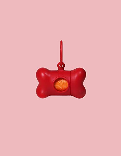 United Pets - Dispensador de bolsas higiénicas Bon Ton Classic en color rojo
