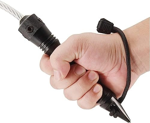 KeYou Stinger Whip Selbstverteidigungsauto Notrettungswerkzeug Fensterbrecher Punch, Stingerpeitsche, Selbstverteidigung Peitsche, Auto-Fensterbrecher Lebensrettendes Rettungswerkzeug, Self Defence