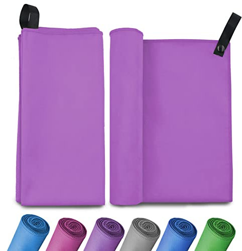 Invool Serviette Microfibre, Serviette Sport, Serviette Rapidement sèche - Super Absorbante, Serviette de Bain Microfibre Parfait pour Sport, Voyages, Natation, Fitness et la Plage