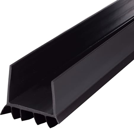 M-D Building Products 43339 - Guarnizione in vinile Cinch® a forma di U, facile da installare, a risparmio energetico, resistente alle intemperie, per porte, efficace blocco spifferi, ideale per la