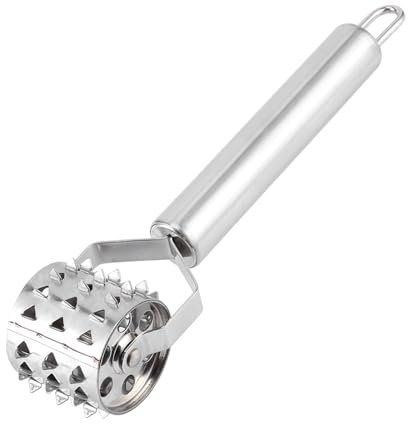 ANKROYU Fleischklopfer, Edelstahl Steak Quick Roller Hammer, Stachelwalze Beef Steak Hammer Stampfer, Steakklopfer, Fleischhammer Für Die Küche