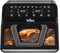 La Moustache - Heißluftfritteuse XXL 9L mit E-Book, 1700W, 10 Programme, Air Fryer Digitale 2-in-1-Korb, Antihaftbeschichtet, Touchscreen, Temperatur- und Zeitregulierung (TwinFry)