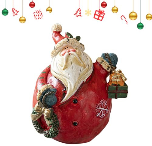 Carino Babbo Natale,Natalizie Bambola in Piedi,Natale Ornamenti Resina,Figure di Natale Bambino,Realistico Santa,Decorative Piccole Statuette,Regalo di Natale,Feste,Giardino,Tavola,Casa Decor